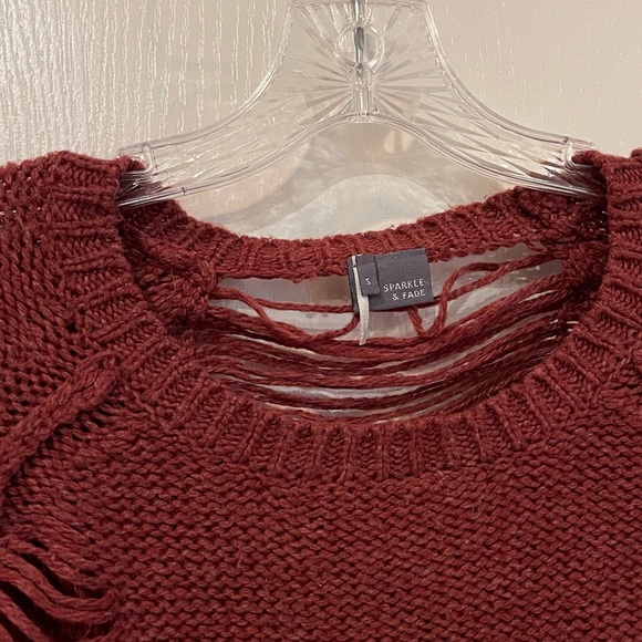 UO Sparkle & Fade Slit Pullover Sweater - Picture 2 of 7